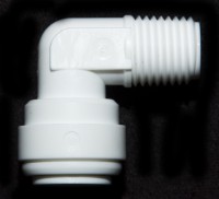 Fitting koleno, závit 1/4" - trubka 3/8"